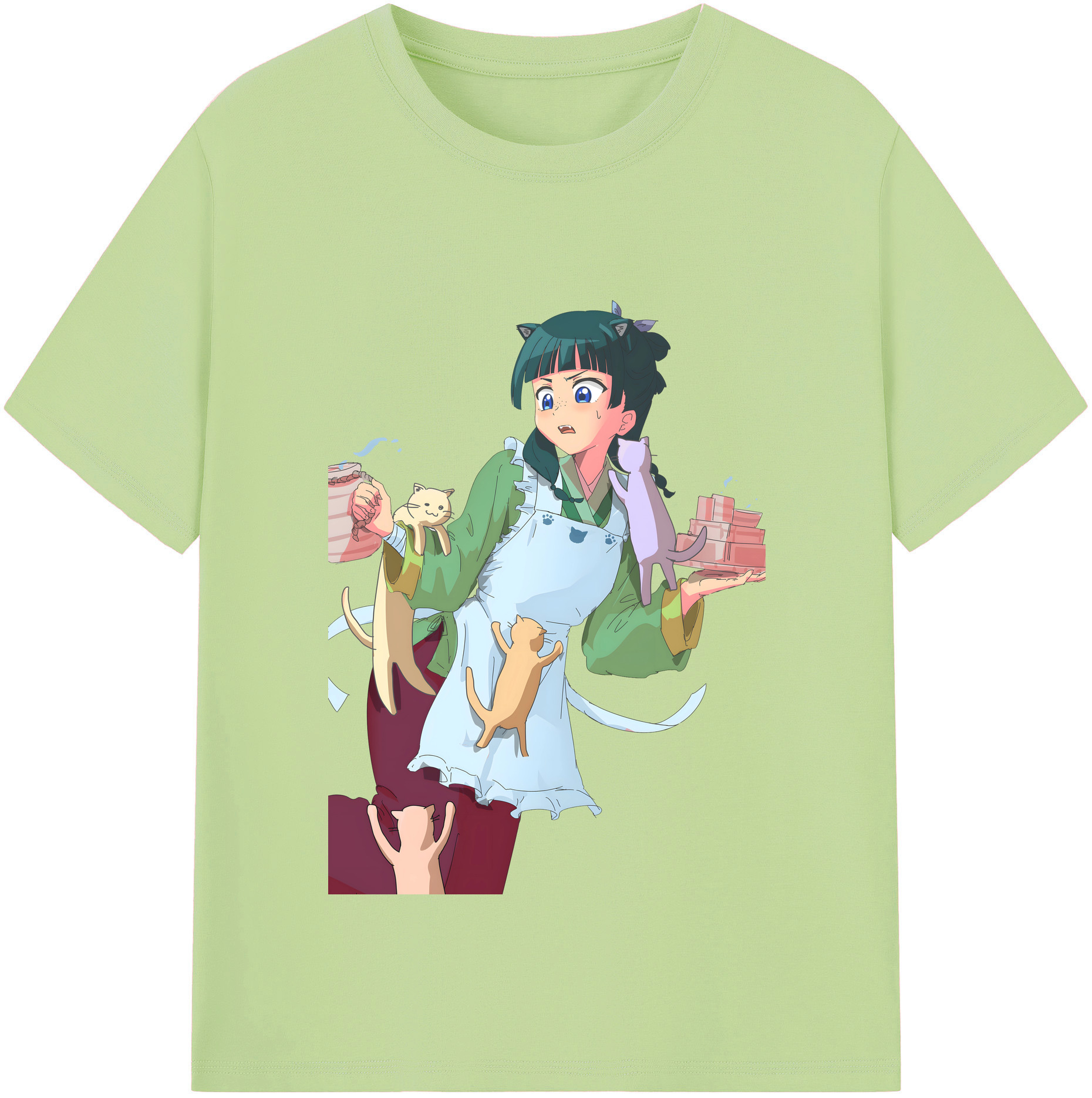 （画像用） 薬屋のひとりごと The Apothecary Diaries 綿100％半袖Tシャツ（フロントプリント）